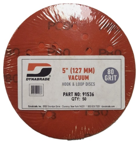 5in Vac, 80 Grit Hook and Loop Dynacut
