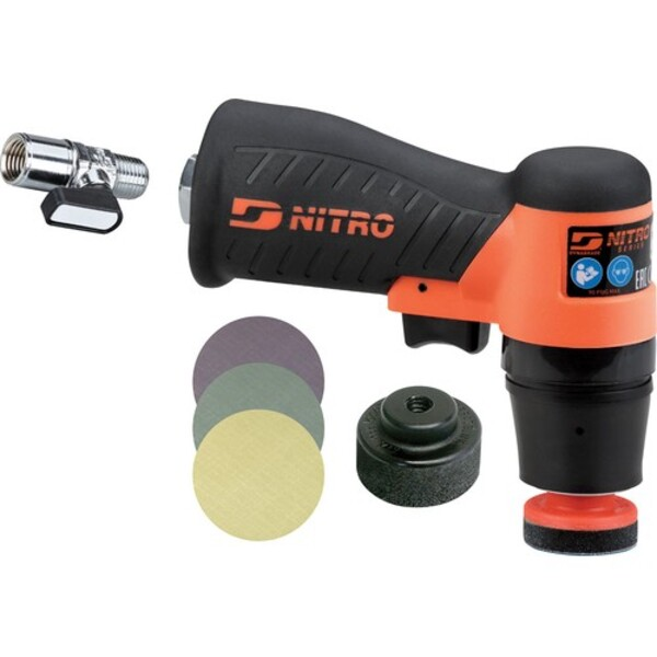 1-1/4in Pistol Grip Mini Orbital Sander 8500 RPM 1/8 Orb Kit