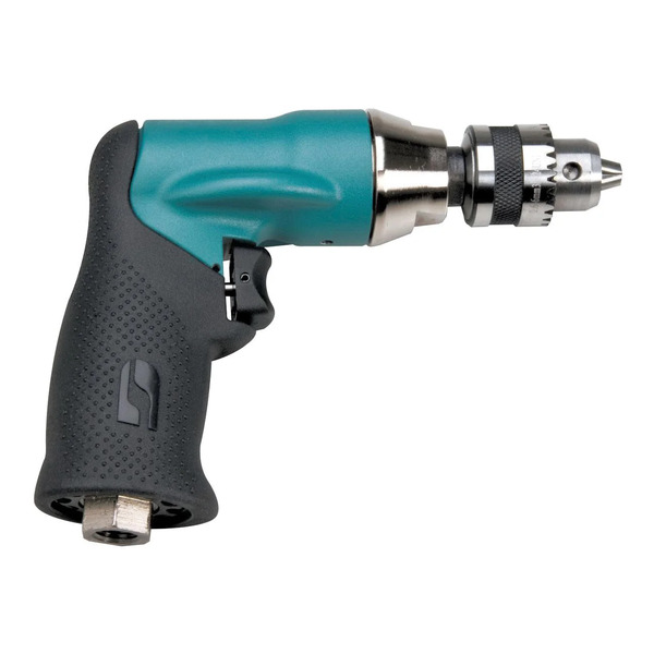1/4in Drill .4 hp, 5500 Rpm, Pistol Grip, Geared, Rear Exhaust, DynaChuck