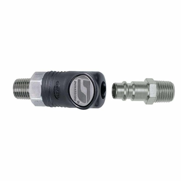 1/4in Composite-Style Coupler, 1/4in Male Plug Assembly