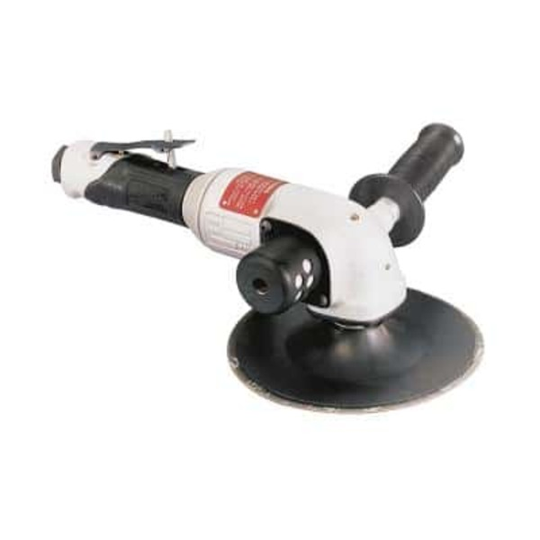 7in Dia. Right Angle Disc Sander 1.2 HP, 6000 Rpm, Side Exh., 5/8-11 Female Pad