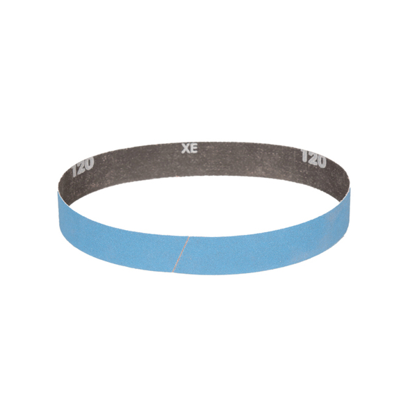 1in (25 mm) W x 18in (457 mm) L 120 Grit A/Z DynaCut Belt