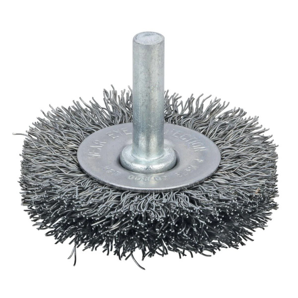 3 In. SS Wire Brush, 1/4 In Mandrel