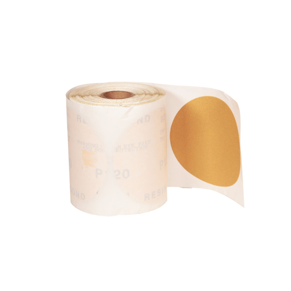 3-1/2in (89 mm) Dia. x 120 Grit A/O Non-Vacuum PSA DynaCut Disc Unit = 1 Roll (100/Roll)